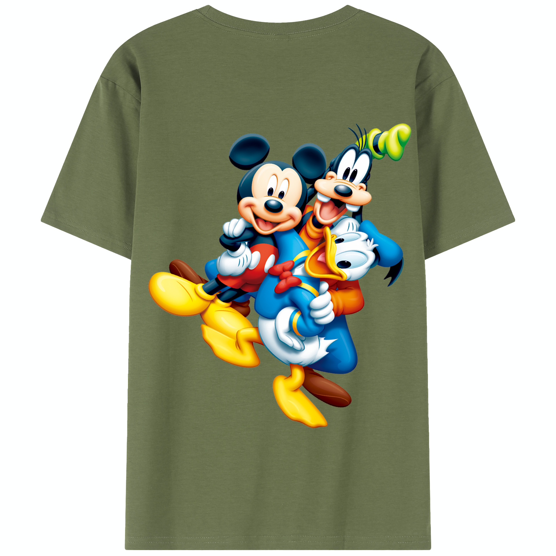 （画像用） ミッキーマウス Mickey Mouse 綿100％半袖Tシャツ（背面プリント）